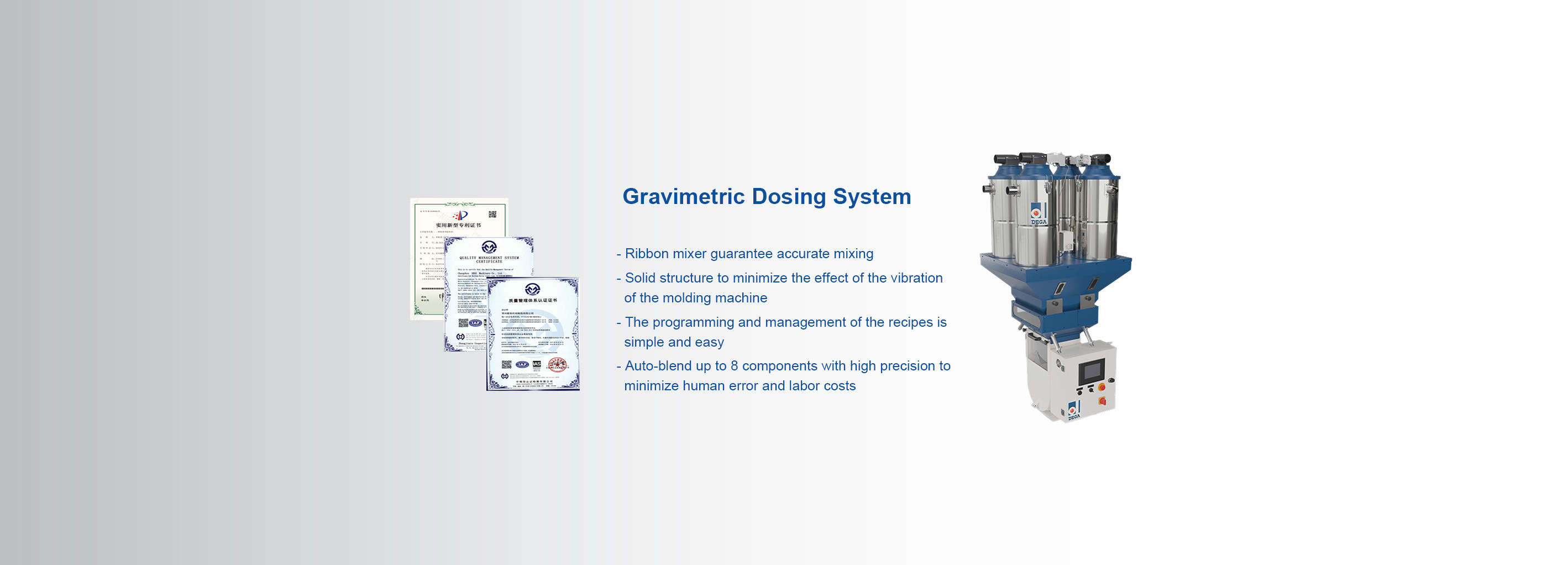 calidad Sistema de dosificación gravimétrico fábrica